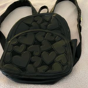Betsy Johnson black backpack purse.  $10